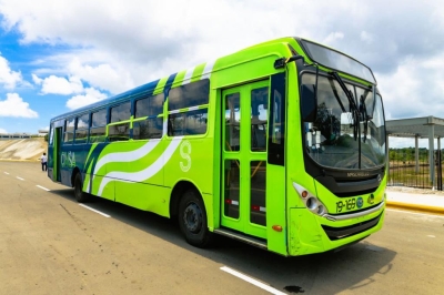 OMSA presenta imagen de autobuses formarán parte del sistema unificado de transporte; anuncia extensión del corredor 27B hasta entrada de Los Alcarrizos