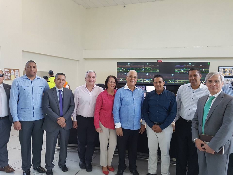 Director de OMSA y técnico latinoamericano visitan Centro de Mando del Metro Santo Domingo